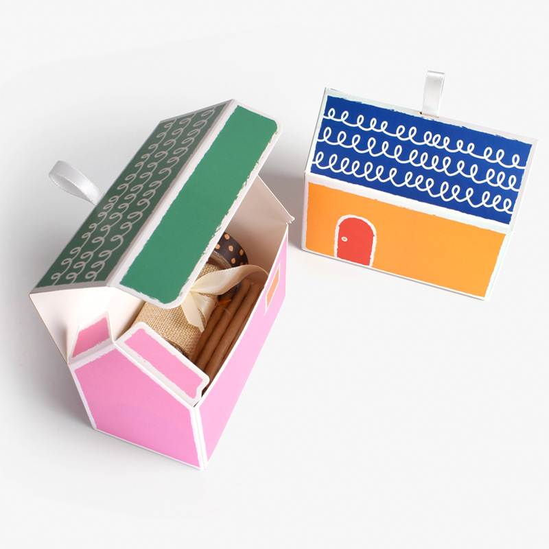 China-Fabrik-Großhandelskundenspezifisches Logo, das Süßigkeits-Kuchen-Kasten druckt