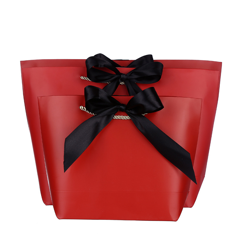  Großhandelsmode-rote Papierverpackungs-Geschenk-Taschen, Festival-Einkaufstaschen