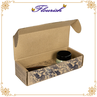 Offsetdruck Brown Kraft Paper Moustache Wax Box