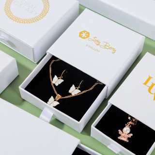 Qingdao Flourish Wholesale Custom Logo Printing Luxus-Schmuck-Geschenkbox