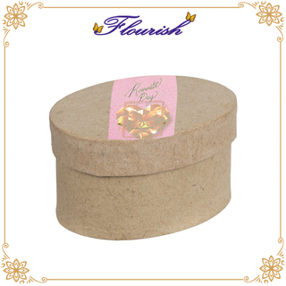 Benutzerdefinierte speziell geformte Kraftpapier Geschenk Aufbewahrung Oval Box