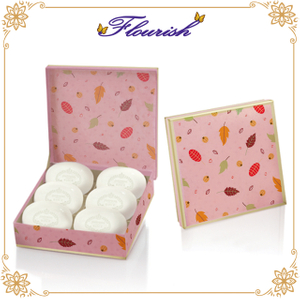 Schöne Goldstempel rosa Pappe Baby Shower Seife Geschenkbox