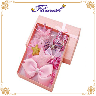 Glitzernde rosa Pappschönheit-Haar-Haar-Zubehör-Box