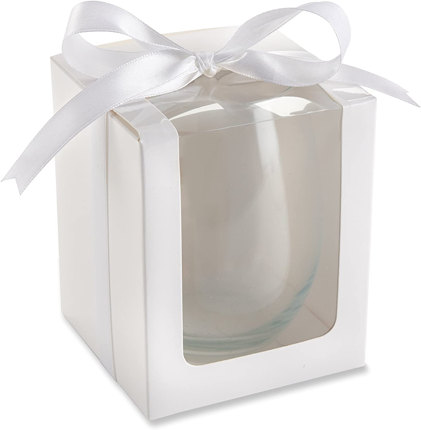Benutzerdefinierter Druck White Cardboard Wine Bottle Cup Fensterbox