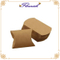 Umweltfreundliche Kissenpackung aus braunem Kraftpapier mit flachem Pack